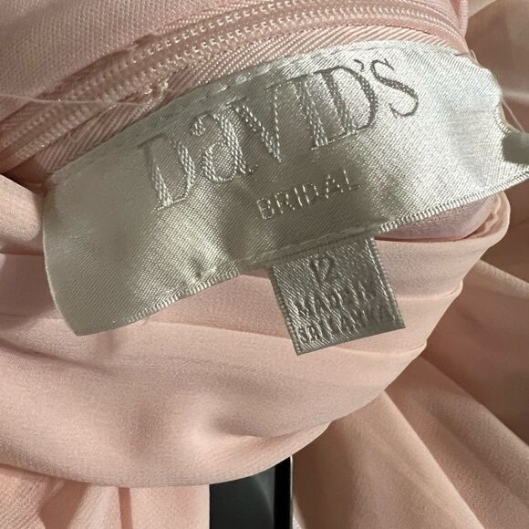 David’s Bridal pale pink size 12 bridesmaid dress - Picture 5 of 7